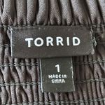 Torrid Lace Up Dress 1X Red Black Floral Smocked Layered Milk Maid Fairy Goth Photo 12