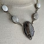 Turritella Fossil Agate Pendant Necklace Brown Photo 3