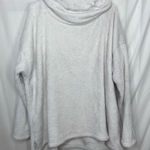 EUC Cloud women’s solid white soft fuzzy plush cowl neck long sleeve lounge top Size 2X Photo 0