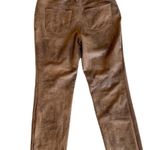 Chico's NWT CHICO’S Faux-Suede Worn Luggage Slim Pants Photo 7