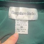 Hampshire Studio Vintage Green Long Sleeves One Piece Velvet Top Size M Green Size M Photo 3