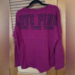 PINK - Victoria's Secret  VS long sleeve love pink top in  maroon burgundy sz small Photo 1
