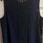 J Brand NWOT Navy/Black Tank Blouse Size Large Photo 0