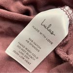 Lulus  Soft Bodycon High Side Slit Keyhole High Neckline Small MIDI dress Photo 4