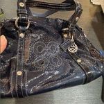 Coach  great condition navy blue small handbag Photo 0