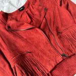 Anthropologie S Fate Vegan Leather Jacket By  Blood Orange with beautiful fringe Photo 1