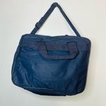 Vintage TWA GETAWAY Navy Blue Red Vinyl Carry On Travel Bag Shoulder Strap Bag Photo 1