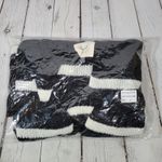 Fantastic Fawn Fantastic‎ Fawn Black White Stripe Open Front Long Cardigan Sweater Women M Photo 5