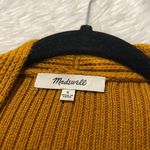 Madewell Nolan Ribbed Open Front Cardigan Sweater in Egyptian Gold Small Photo 7