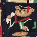 VTG Alexandra Bartlett Cardigan Sweater Navy Blue Size XL Teacher Back To School Photo 2