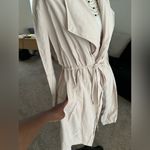 Ophelia Roe  Belted Open Front Jacket Size Medium Lightweight Long Sleeve Photo 4