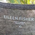 Eileen Fisher Italian Yarn Jersey Dress Organic 3/4 Sleeve Buttery Soft Neutral Photo 2