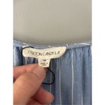 Cotton Candy LA blue & white striped top Size M Blue Size M Photo 3