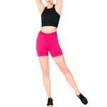 Free People Movement Free Throw Ribbed High Rise Biker Shorts in Passion Fruit Photo 14