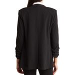 T Tahari NWT Collarless Open Front Blazer Black SZ-2X Photo 2