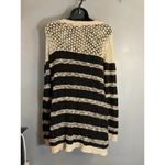 Crystal Kobe tan and black crochet sweater Size M Photo 3