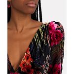 We Wore What 💕WEWORWHAT💕 Cut Out Flocked Velvet Dress ~ Burnout Velvet Floral Print M NWOT Photo 4