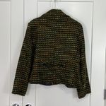 Bernardo XL Green, Orange, Brown Wool Blend Retro Knit Blazer Jacket w/Pockets Photo 8