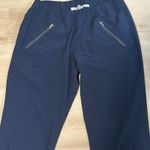 Athleta Navy Blue Aspire Ankle Pant Size 4 Joggers Track Pants Zip Pockets Photo 10