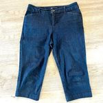 st. john's bay St. John’s Bay Dark Blue Stretch Denim Mid-Rise Capri Jeans Size 4 Photo 0