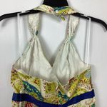 Paisley Print Halter Midi Dress Yellow Size undefined Photo 4