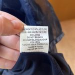 Maniju  Navy Blue Dress w/ Lace Back Size Small Photo 7