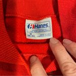 Hanes Vintage 80’s deep crossing ski winter sweatshirt red snow funny soft cozy Photo 5