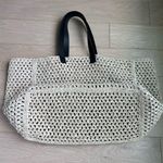 ANINE BING Large Rio Tote in Natural Tan Raffia Photo 9