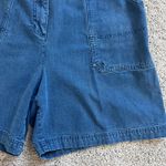 Ralph Lauren Lauren ‎ Vintage Denim Shorts 14W Utility Carpenter 90s Y2K Cotton Photo 2