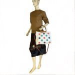 Relic  BEIGE LEATHER CROSSBODY PURSE WITH RAISED MULT-COLOR FLORAL DETAILS Photo 3