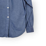 EXPRESS Vintage 90s Blue Pinstripe Office Siren Button Down Shirt S Photo 3