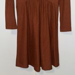 Cynthia Rowley  Waffle Knit Turtleneck Dress Rust Brown Women’s XS Photo 4