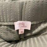 Camila Coelho Revolve  Size XS Ribbed Pants Green Olive Drawstring Photo 5