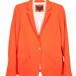 J.Crew Regent Blazer Jacket Red Wool One Button Academia B0323 Women's 6 Photo 0