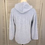 Gap  Y2K Pullover Velour Hoodie Sweatshirt Light Blue-Medium Photo 3