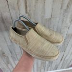 Jack Rogers  "Tucker" Gold & Tan Espadrille White Slip On Sneaker Photo 0