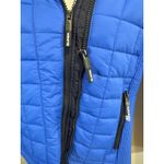 Superdry  Fuji Puffer Jacket Women's Blue Quilted Hooded Full Zip XS NWOT Photo 3