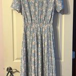 Vintage Retro Victorian Floral Short Sleeve Dress 14 Photo 5