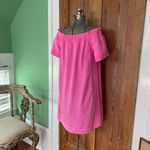 Vineyard Vines  Malibu Pink Madison Off The Shoulder Dress -Sz M 🧡🎀 Photo 5