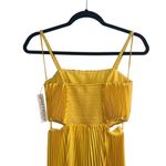 Alice + Olivia NEW NWT  Powell Pleated Wide Leg Cutout Jumpsuit Golden Rod Yellow Photo 8