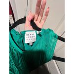 Herve Leger  green fringe racer dress Photo 7