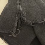 AGOLDE  Parker Jean Cut Off Shorts Trance Black Denim Distressed High Rise 33 Photo 5