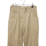 Nili Lotan Military Jogger Pants Size 2 Barley Tan Cropped High Rise Cotton Brown Photo 2