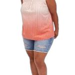 Torrid  Cotton Smocked Henley Tank Photo 0
