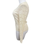 Vintage New Frontier Lace Top Blouse Women’s Large Ivory Long Sleeve Made in USA Photo 6