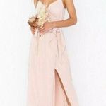 Show Me Your Mumu  Liz Maxi Dress Large Wrap Bridesmaid Prom Dusty Blush Pink Photo 0