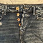 American Eagle  Tomgirl dark wash distressed ripped jeans Photo 7