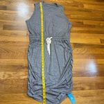 Cupshe Women XL Gray Ruched Drawstring Jersey Mini Dress Flattering Chic Bodycon Photo 4