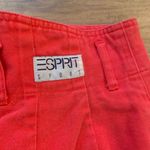 Esprit Vintage  Sport Red Pleated Denim Skirt Size 25” 2 Photo 3
