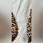 Victoria's Secret Victoria Secret brown/white/black animal print strapless bikini with fringe; L Photo 5